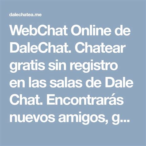 dalechat|WebChat de Dale Chat